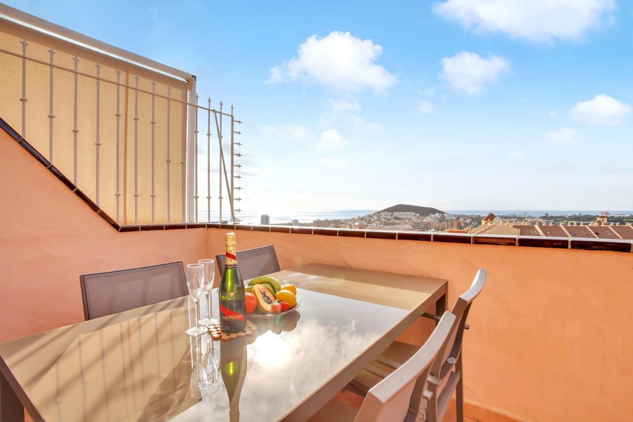 Top Floor, Sea View, Huge Terrace, Heated Pool, Garage Los Cristianos  Exteriér fotografie